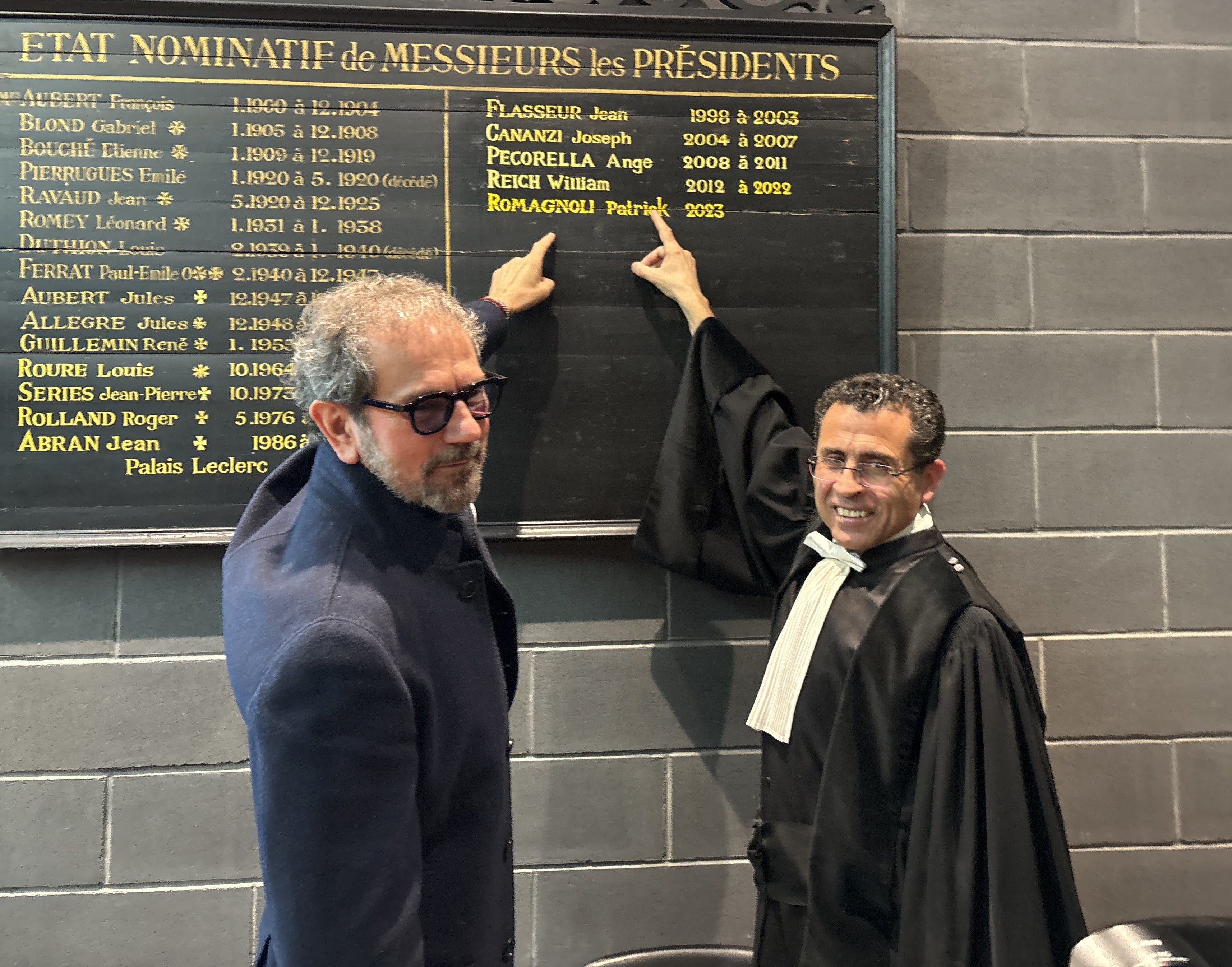 William Reich ancien président du Tribunal de Commerce de Toulon - à droite Patrick Romagnoli actuel président du Tribunal de Commerce de Toulon.jpeg (1.61 MB)