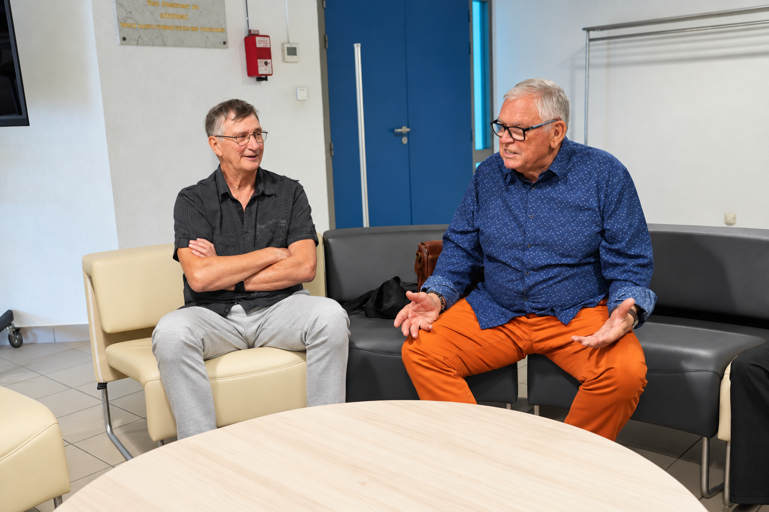 Jean-Louis Wendling, président du Comité du Var de la Ligue contre le cancer et Gilles Vincent, président du SITTOMAT © Conrad Eberhaerd.png (2.02 MB)